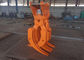 La rotation d'excavatrice de conception de bloc supérieur attaquent la peau d'orange pour la saisie en bois de bois de construction