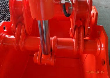 Long biens de cylindre adaptés aux besoins du client de couleur rouge de grippage d'excavatrice de portée par attachement grands