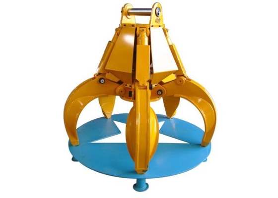 Excavateur Rotation Orange Peel Grab Bucket avec haute performance 5pcs cylindre hydraulique
