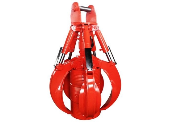 Excavateur Rotation Orange Peel Grab Bucket avec haute performance 5pcs cylindre hydraulique