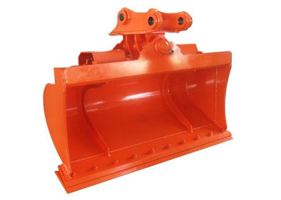 Excavateur professionnel Cuve inclinée lourde avec bord de coupe boulonné pour excavateur à chenille