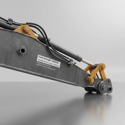 Résistance au rendement 345MPa bras de la buse de l'excavateur Longueur moyenne de la buse 2300mm Structure en acier robuste Idéal pour les travaux de creusement lourds