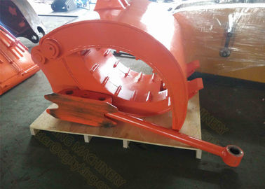 Couleur orange de Hitachi de grippage de pouce d'excavatrice de Q345B NM400 largeur de seau de 990 millimètres