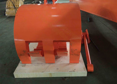 Couleur orange de Hitachi de grippage de pouce d'excavatrice de Q345B NM400 largeur de seau de 990 millimètres
