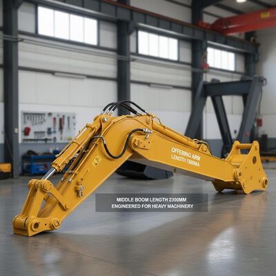 Longueur moyenne du boom 2300mm Excavator Boom Arm Offering Arm Longueur du bras 7500mm Résistance au rendement 345MPa Conçu pour les machines lourdes